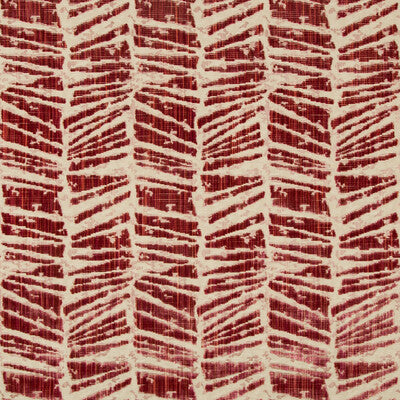 BRUNSCHWIG & FILS 8020114.19.0 CHAUMONT VELVET RED Fabric - Eade's Wallpaper