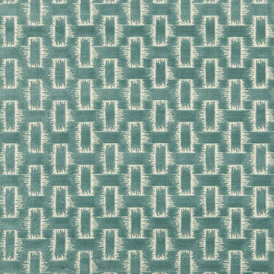 BRUNSCHWIG & FILS 8020116.13.0 CHAMBORD VELVET AQUA Fabric - Eade's Wallpaper