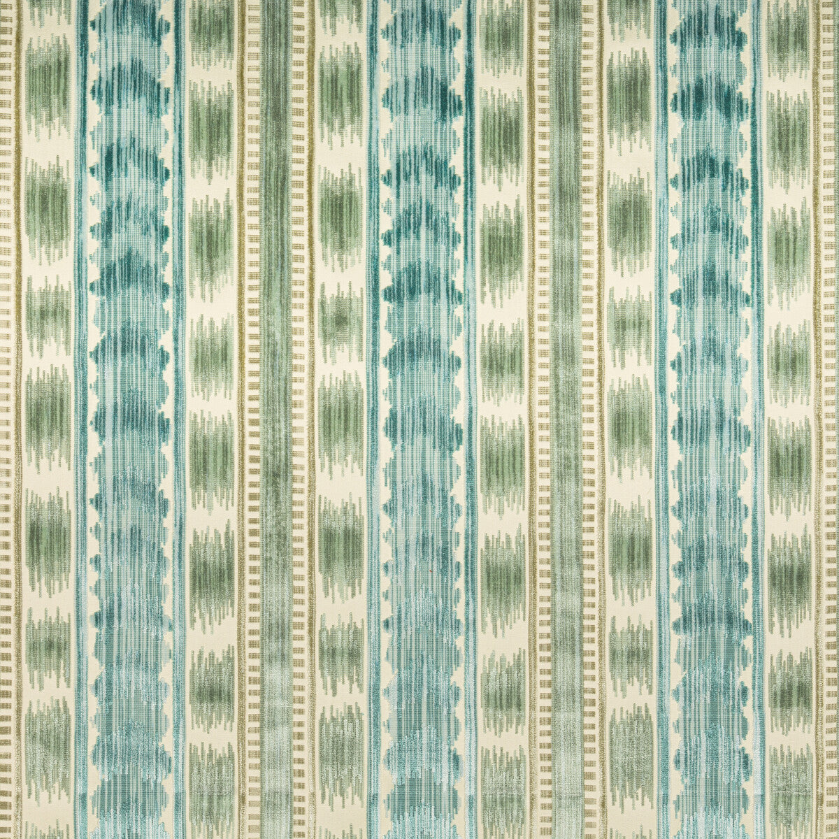 BRUNSCHWIG & FILS 8020117.133.0 BAYEAUX VELVET AQUA Fabric - Eade's Wallpaper