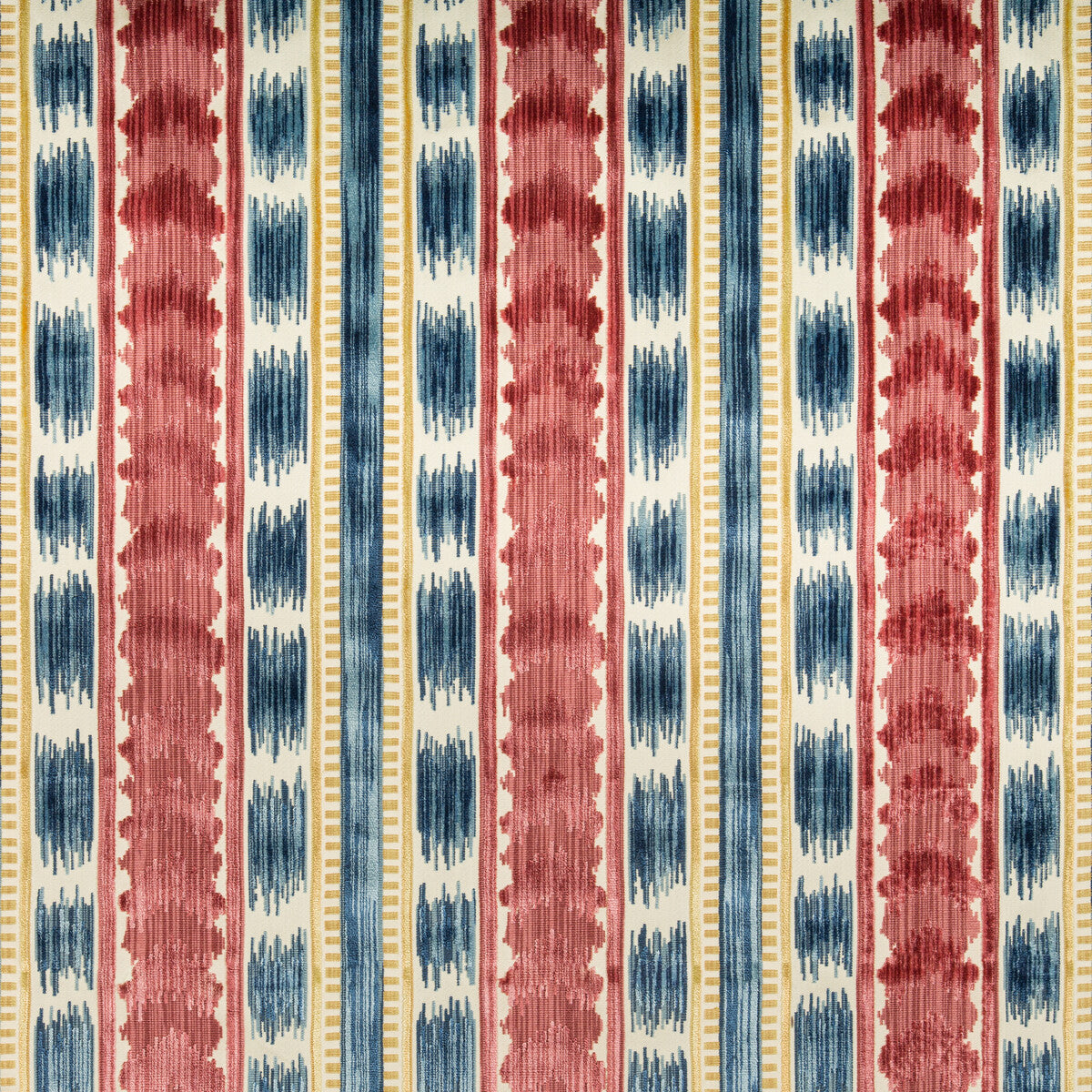 BRUNSCHWIG & FILS 8020117.195.0 BAYEAUX VELVET RED Fabric - Eade's Wallpaper