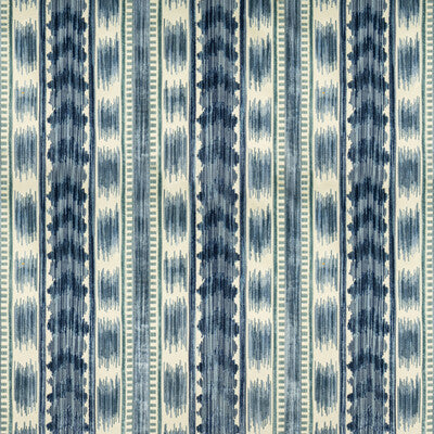 BRUNSCHWIG & FILS 8020117.515.0 BAYEAUX VELVET BLUE Fabric - Eade's Wallpaper