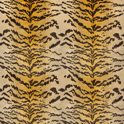 BRUNSCHWIG & FILS 8020118.46.0 LE TIGRE VELVET COGNAC Fabric - Eade's Wallpaper