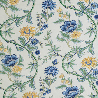 BRUNSCHWIG & FILS 8020122.5040.0 VERONIQUE PRINT DELFT Fabric - Eade's Wallpaper