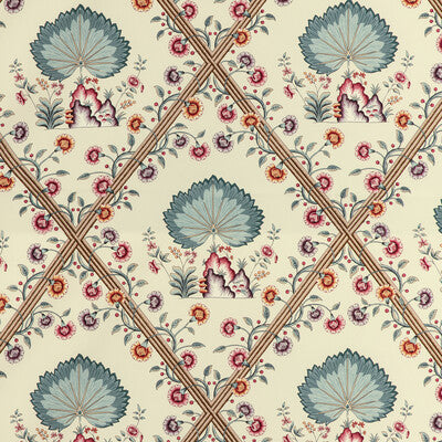 BRUNSCHWIG & FILS 8020123.1310.0 LOIRE PRINT JEWEL Fabric - Eade's Wallpaper