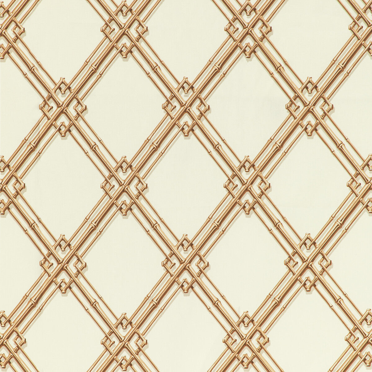 BRUNSCHWIG & FILS 8020127.4.0 LE BAMBOU PRINT GOLD Fabric - Eade's Wallpaper