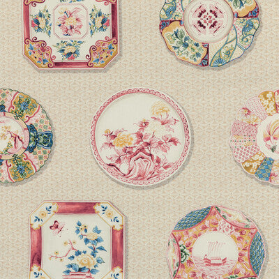 BRUNSCHWIG & FILS 8020128.194.0 BONCHAMP PRINT RED Fabric - Eade's Wallpaper