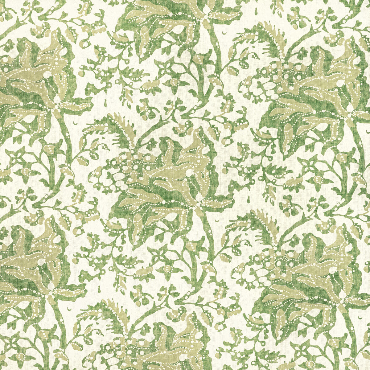 BRUNSCHWIG & FILS 8022102.33.0 WEYMOUTH PRINT LEAF Fabric - Eade's Wallpaper
