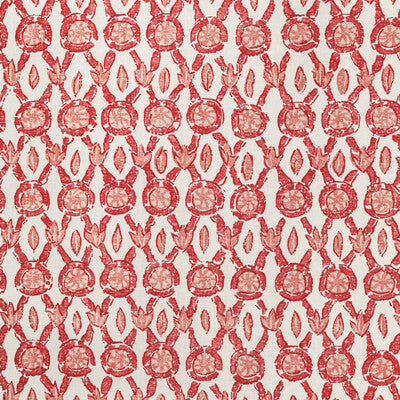 BRUNSCHWIG & FILS 8022103.124.0 GALON PRINT CORAL Fabric - Eade's Wallpaper