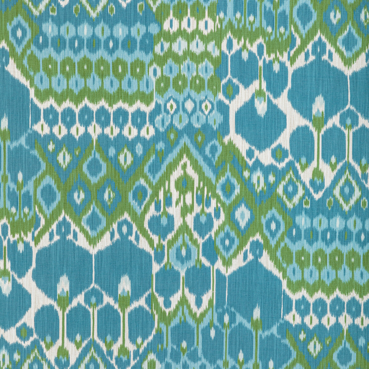 BRUNSCHWIG & FILS 8022104.353.0 BONNIEUX PRINT AQUA/LEAF Fabric - Eade's Wallpaper