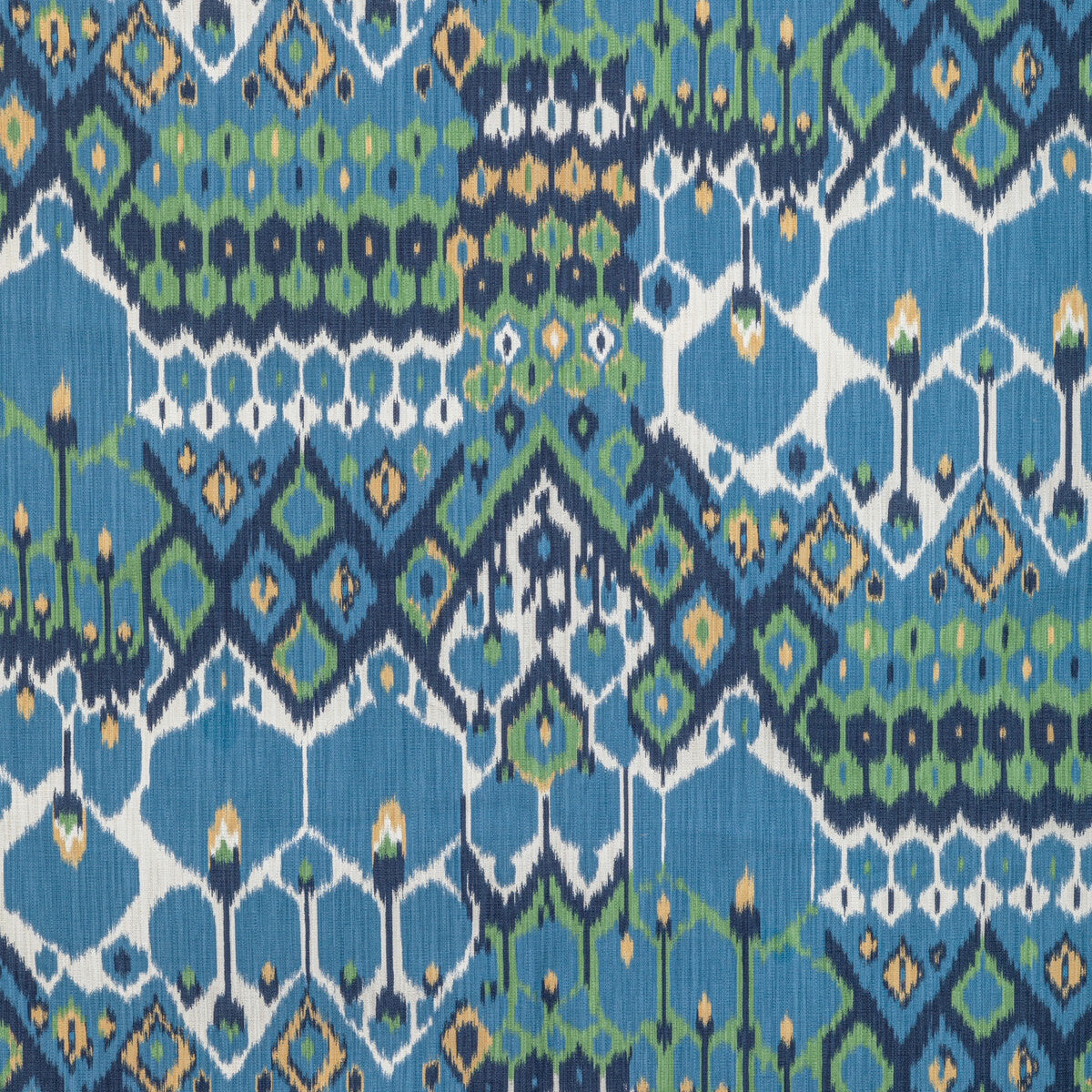 BRUNSCHWIG & FILS 8022104.53.0 BONNIEUX PRINT BLUE/LEAF Fabric - Eade's Wallpaper