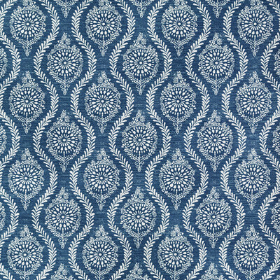 BRUNSCHWIG & FILS 8022105.5.0 MARINDOL PRINT BLUE Fabric - Eade's Wallpaper