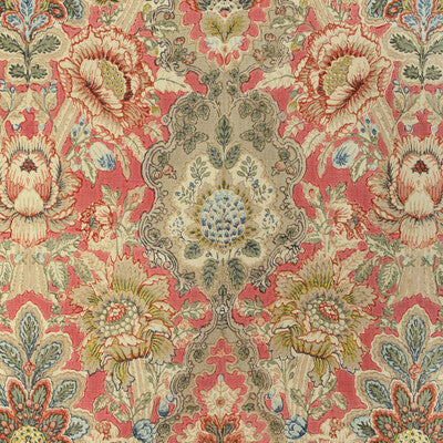 BRUNSCHWIG & FILS 8022119.19.0 CARVALLO PRINT RED Fabric - Eade's Wallpaper