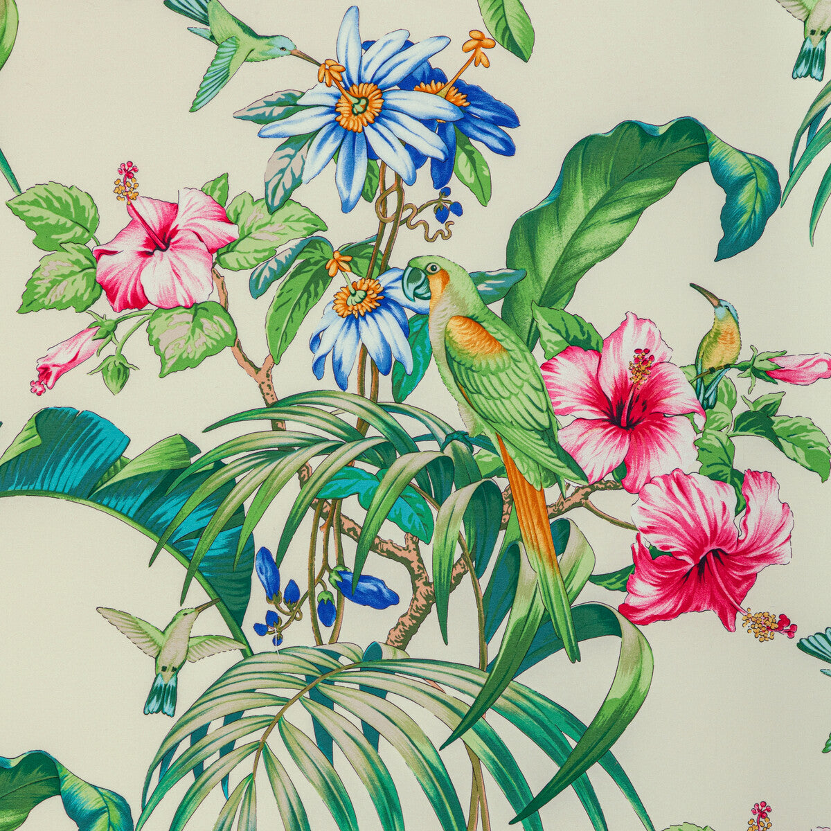 BRUNSCHWIG & FILS 8022129.1630.0 ANIMA PRINT IVORY Fabric - Eade's Wallpaper