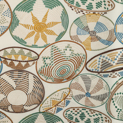 BRUNSCHWIG & FILS 8022132.166.0 BENDI EMB RATTAN Fabric - Eade's Wallpaper