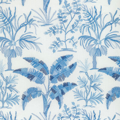 BRUNSCHWIG & FILS 8022134.5.0 MARTIL EMB BLUE Fabric - Eade's Wallpaper