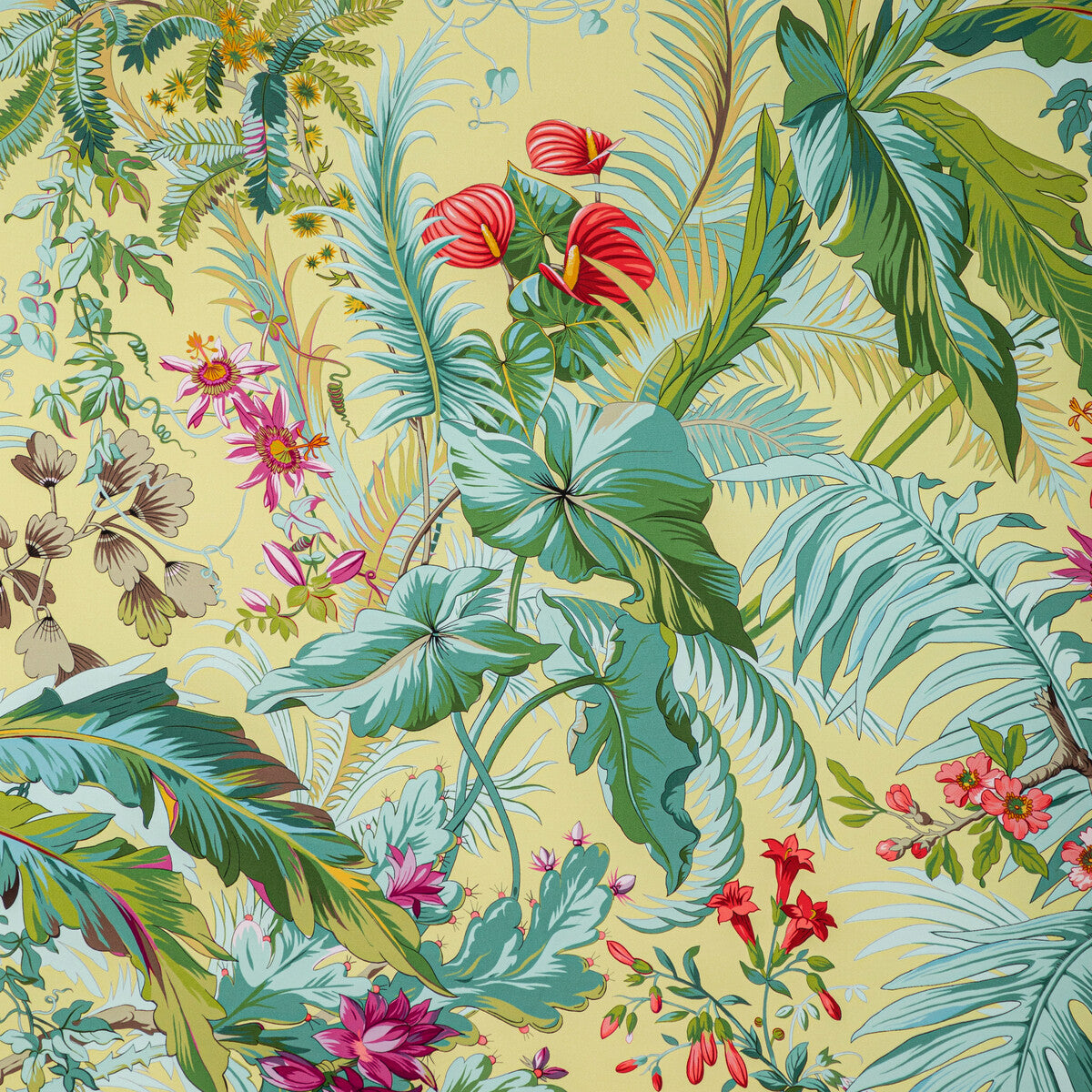 BRUNSCHWIG & FILS 8022136.314.0 MAJORELLE PRINT SUN Fabric - Eade's Wallpaper
