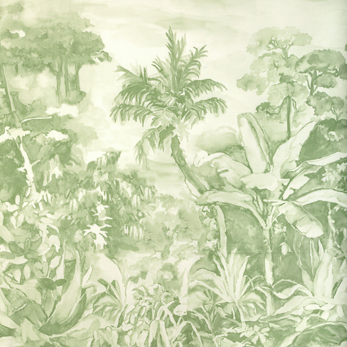 BRUNSCHWIG & FILS 8022139.3.0 NOUVELLE PRINT GREEN Fabric - Eade's Wallpaper