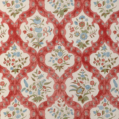 BRUNSCHWIG & FILS 8023102.195.0 VENTOUX PRINT RED/BLUE Fabric - Eade's Wallpaper