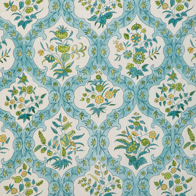 BRUNSCHWIG & FILS 8023102.313.0 VENTOUX PRINT AQUA Fabric - Eade's Wallpaper