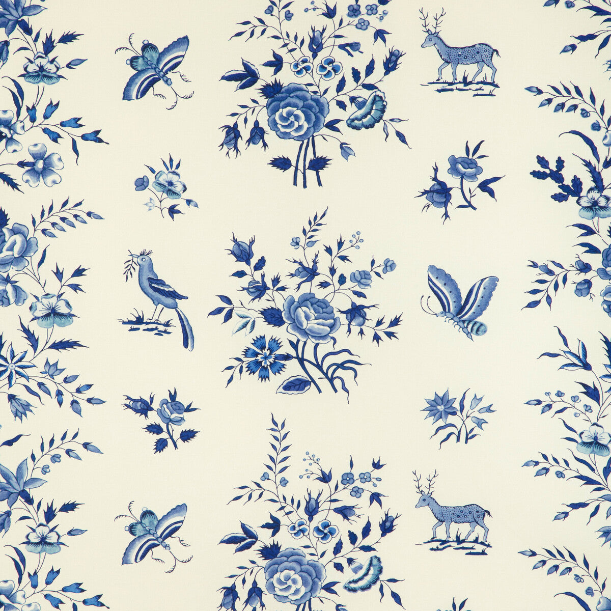 BRUNSCHWIG & FILS 8023103.550.0 AUREL PRINT SKY/BLUE Fabric - Eade's Wallpaper