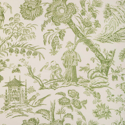 BRUNSCHWIG & FILS 8023104.3.0 MARCEL PRINT LEAF Fabric - Eade's Wallpaper