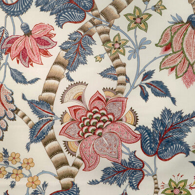BRUNSCHWIG & FILS 8023105.195.0 CADENET PRINT RED/BLUE Fabric - Eade's Wallpaper
