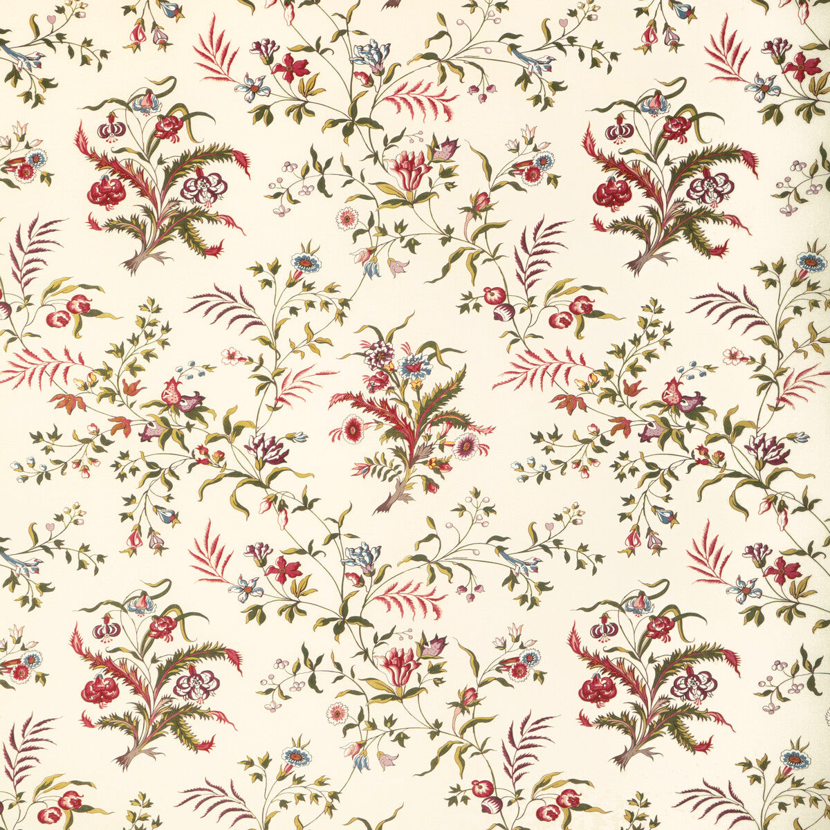 BRUNSCHWIG & FILS 8023107.1630.0 CHANCAY PRINT BEIGE/MULTI Fabric - Eade's Wallpaper