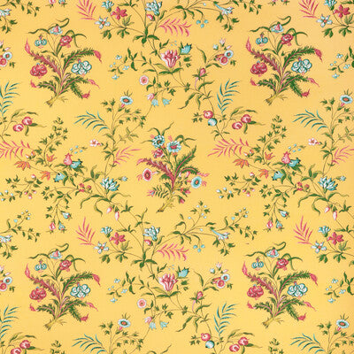 BRUNSCHWIG & FILS 8023107.430.0 CHANCAY PRINT SUN/LEAF Fabric - Eade's Wallpaper