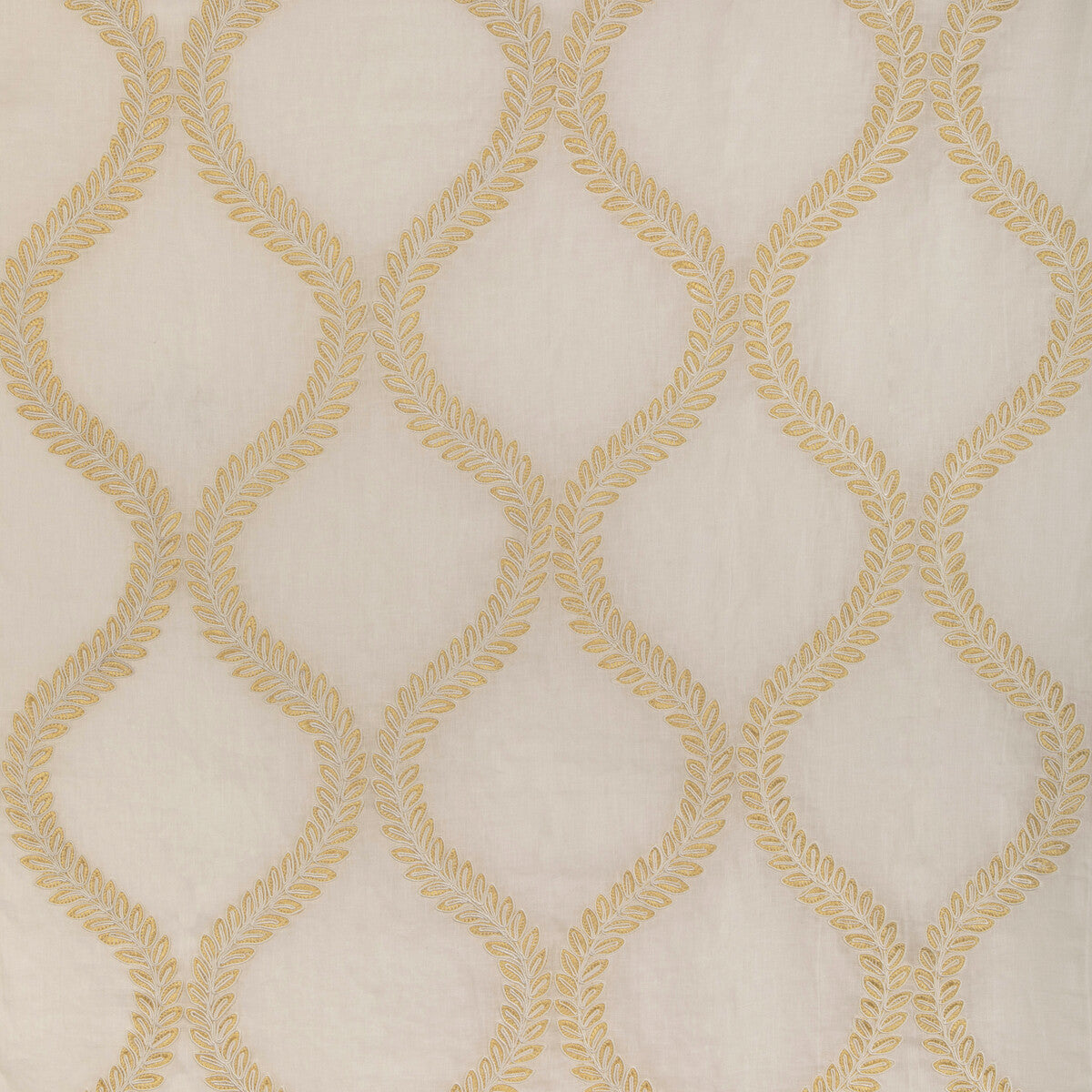 BRUNSCHWIG & FILS 8023110.40.0 CAMUS SHEER YELLOW Fabric - Eade's Wallpaper