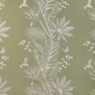 BRUNSCHWIG & FILS 8023114.31.0 MANDA EMB LEAF Fabric - Eade's Wallpaper