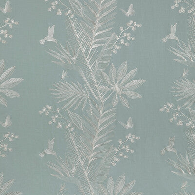 BRUNSCHWIG & FILS 8023114.51.0 MANDA EMB SKY Fabric - Eade's Wallpaper