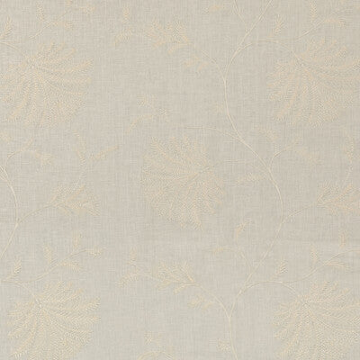 BRUNSCHWIG & FILS 8023116.1.0 MAELLE EMB IVORY Fabric - Eade's Wallpaper