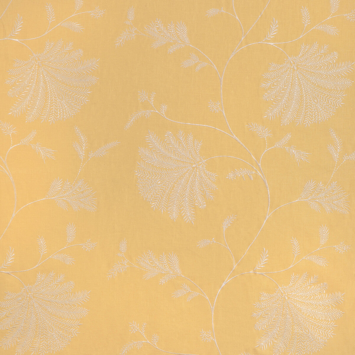 BRUNSCHWIG & FILS 8023116.40.0 MAELLE EMB CANARY Fabric - Eade's Wallpaper