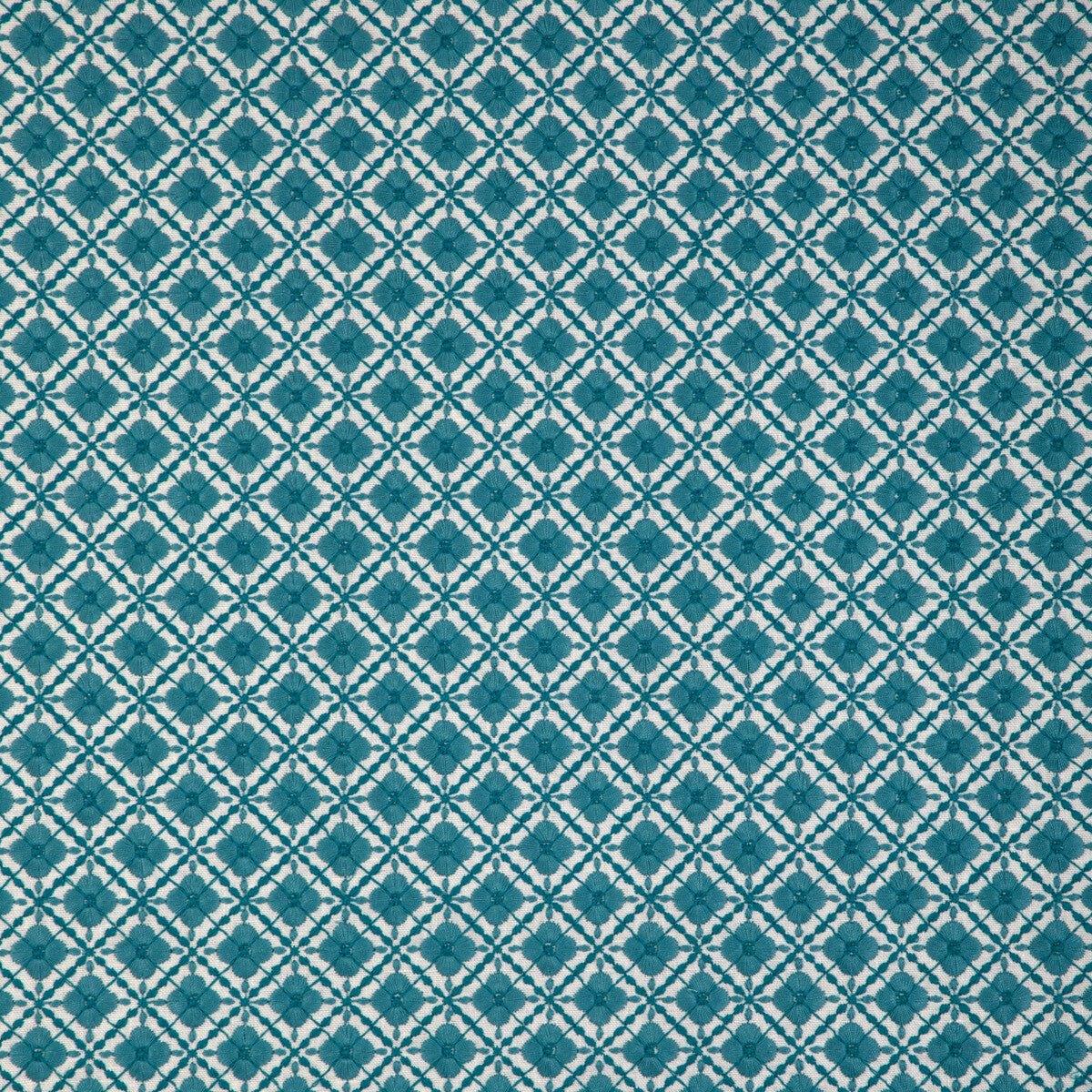 BRUNSCHWIG & FILS 8023119.1313.0 INES EMB AQUA Fabric - Eade's Wallpaper