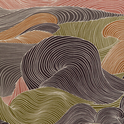 BRUNSCHWIG & FILS 8023136.1711.0 TOURBILLON PRINT MULTI Fabric - Eade's Wallpaper