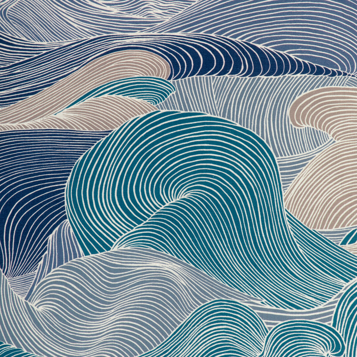BRUNSCHWIG & FILS 8023136.355.0 TOURBILLON PRINT LAPIS Fabric - Eade's Wallpaper