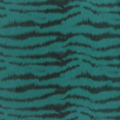 BRUNSCHWIG & FILS 8023137.13.0 TIGRE WARP PRINT TEAL Fabric - Eade's Wallpaper