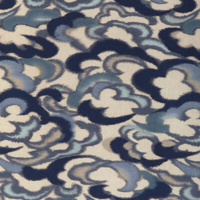 BRUNSCHWIG & FILS 8023138.155.0 STRATUS PRINT SKY/LAPIS Fabric - Eade's Wallpaper