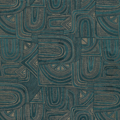 BRUNSCHWIG & FILS 8023139.13.0 TIMBRE VELVET TEAL Fabric - Eade's Wallpaper