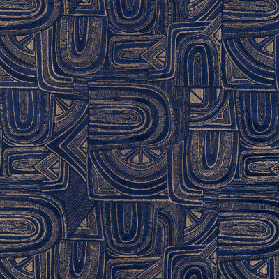 BRUNSCHWIG & FILS 8023139.5.0 TIMBRE VELVET LAPIS Fabric - Eade's Wallpaper