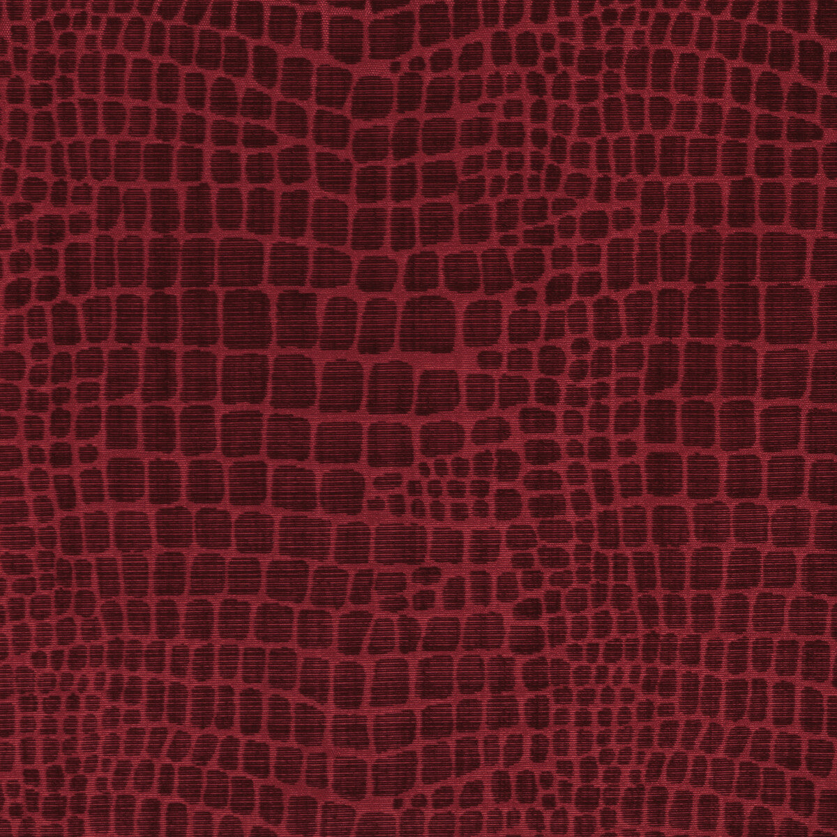 BRUNSCHWIG & FILS 8023140.19.0 CROC VELVET GARNET Fabric - Eade's Wallpaper