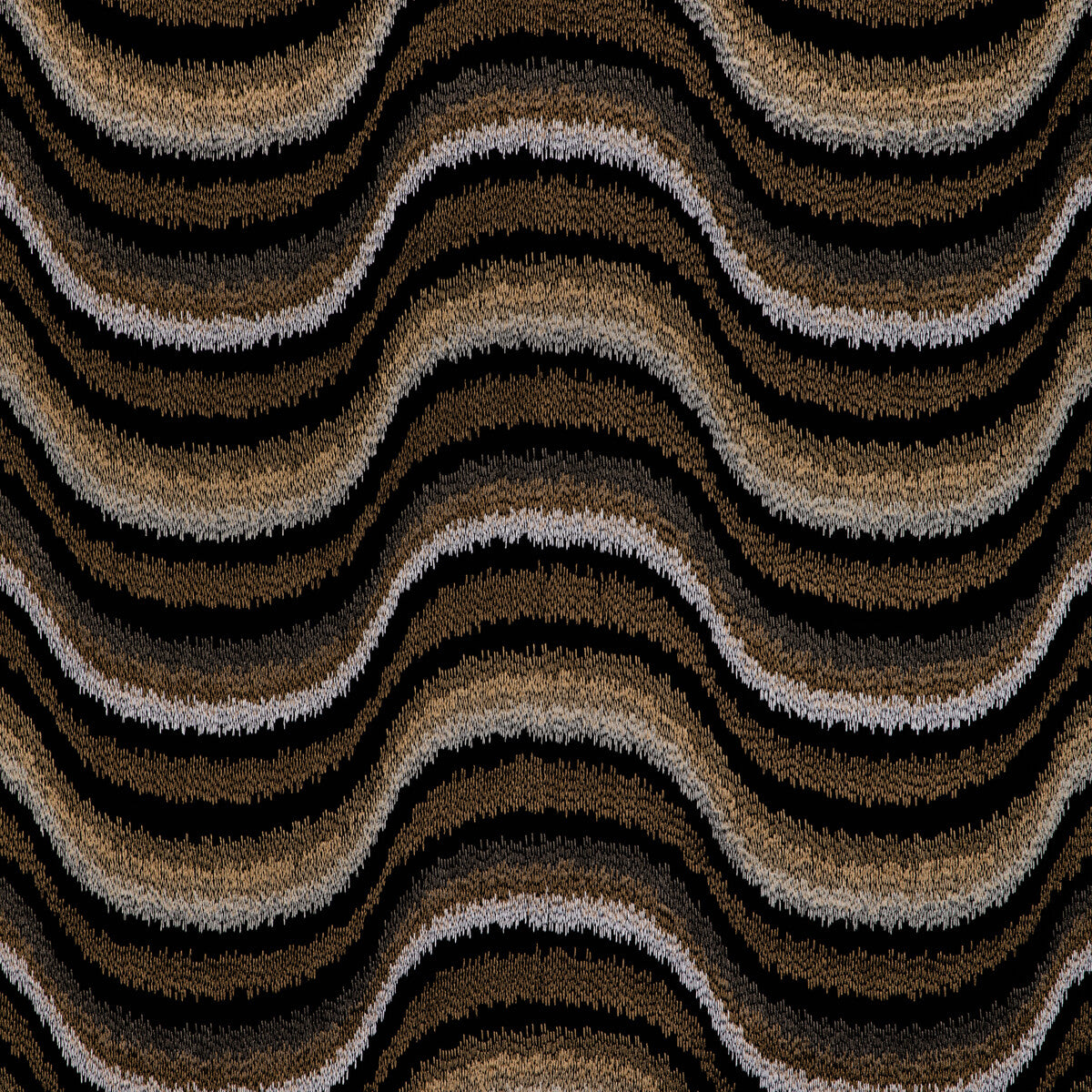 BRUNSCHWIG & FILS 8023141.84.0 DU SON EMB ONYX Fabric - Eade's Wallpaper
