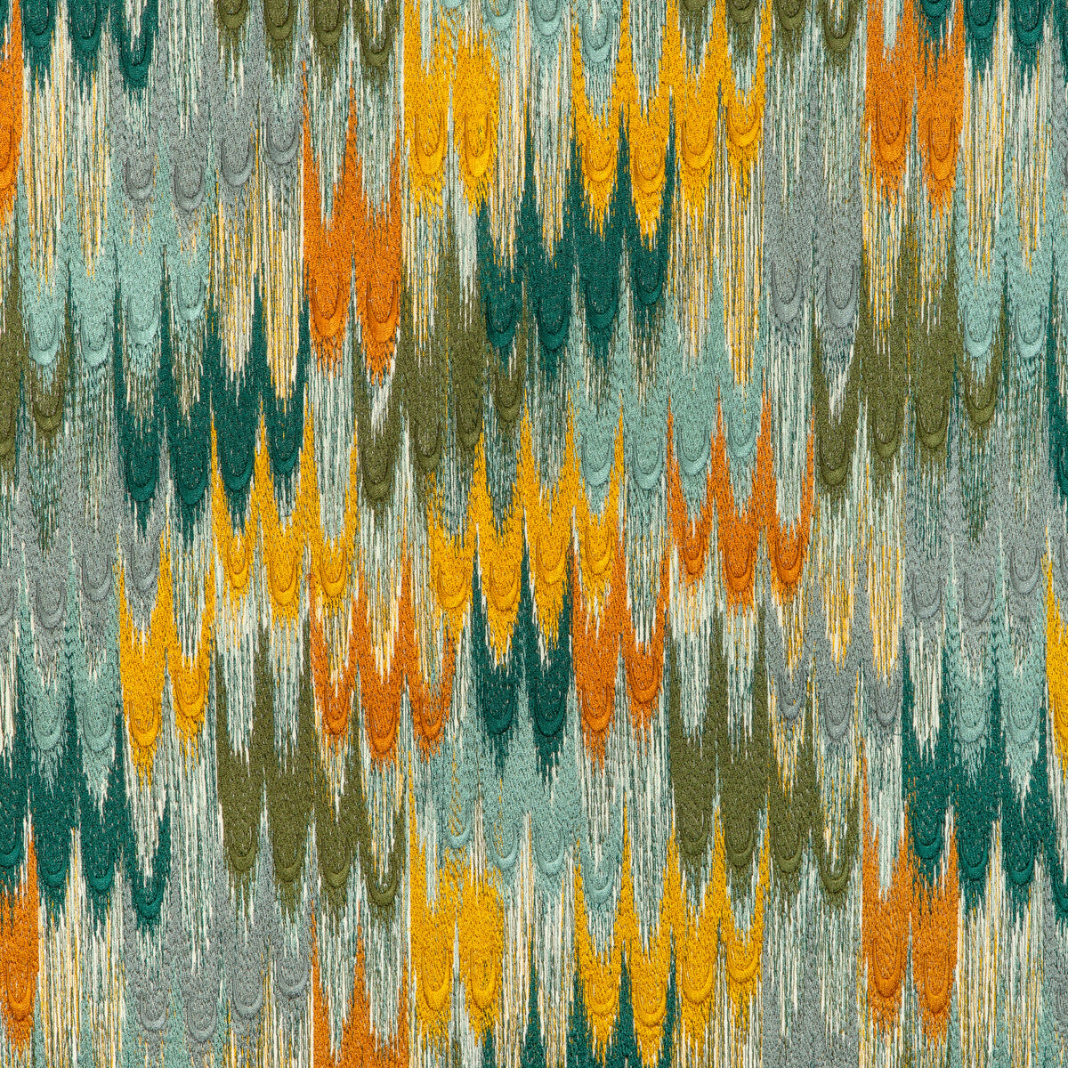 BRUNSCHWIG & FILS 8023142.354.0 DUVAL EMB TEAL/TOPAZ Fabric - Eade's Wallpaper