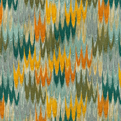 BRUNSCHWIG & FILS 8023142.354.0 DUVAL EMB TEAL/TOPAZ Fabric - Eade's Wallpaper