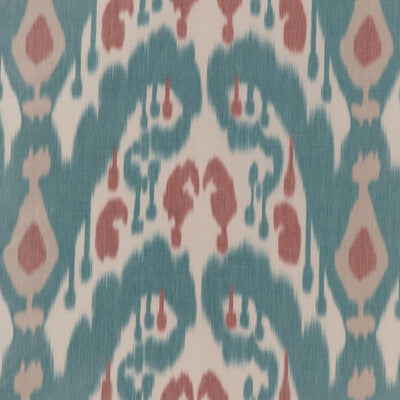 BRUNSCHWIG & FILS 8023146.913.0 BUKARA WARP PRINT LAKE Fabric - Eade's Wallpaper