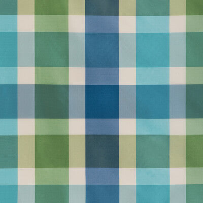 BRUNSCHWIG & FILS 8023148.53.0 VERDUN PLAID POOL Fabric - Eade's Wallpaper