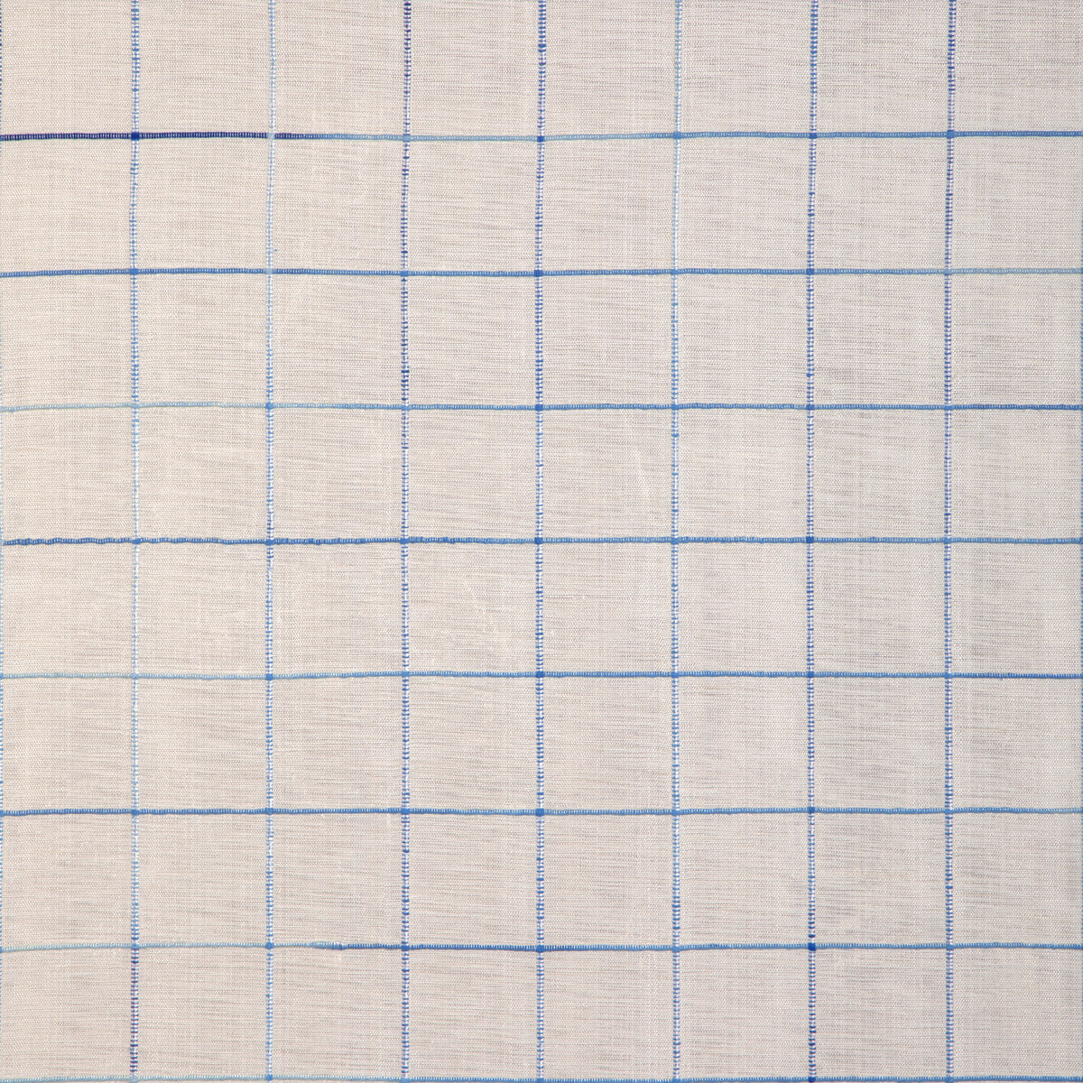 BRUNSCHWIG & FILS 8023149.55.0 MOULIN CHECK BLUE Fabric - Eade's Wallpaper