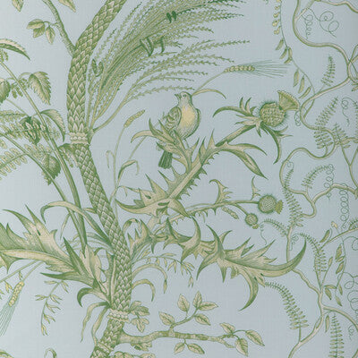 BRUNSCHWIG & FILS 8024101.153.0 BIRD AND THISTLE II SKY Fabric - Eade's Wallpaper