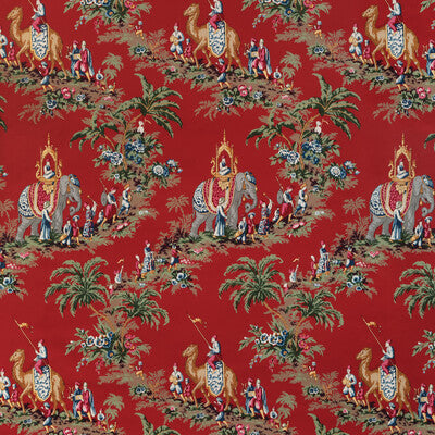 BRUNSCHWIG & FILS 8024104.19.0 BEAUPORT PROMENADE RED Fabric - Eade's Wallpaper