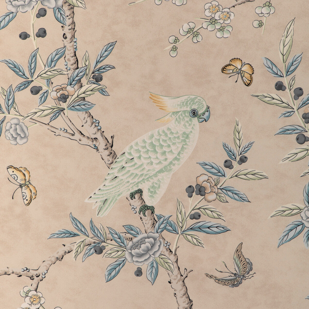 BRUNSCHWIG & FILS 8024106.1615.0 KANCHOU PRINT SAND Fabric - Eade's Wallpaper